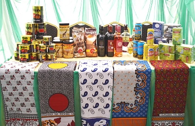 A showcase of some Tanzania products at the TN-TIT Forum in Abuja, 04/05/2021.