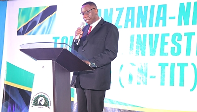 H. E. Dr. Benson Alfred Bana, High Commissioner of the United Republic of Tanzania giving his opening remark at the Lagos Forum (06/05/2021)