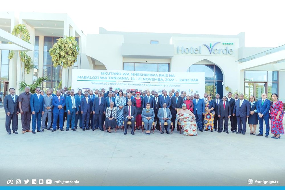 Tanzania Ambassadors and the leadership of the Ministry of Foreign Affairs and East African Cooperation (MoFAEAC), Tanzania.