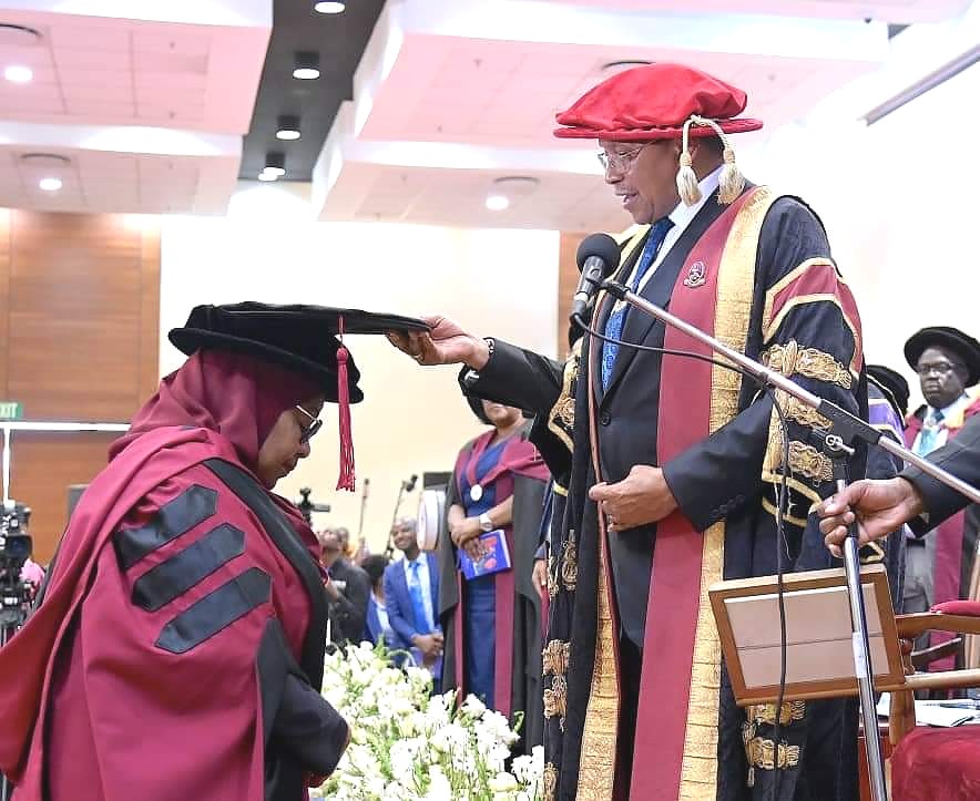 H. E. Jakaya Mrisho Kikwete and Her Excellency, Samia Suluhu Hassan, President of the United Republic of Tanzania