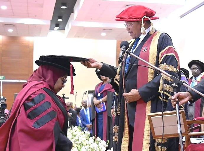 H. E. Jakaya Mrisho Kikwete and Her Excellency, Samia Suluhu Hassan, President of the United Republic of Tanzania