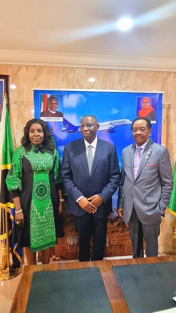 H. E. Dr. Benson Alfred Bana, Asiwaju (Dr.) Michael Olawale-Cole, CON and the Director General, Dr. Chinyere Almona.