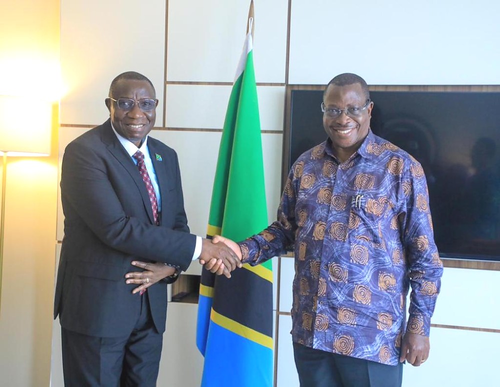 H. E. Dr. Philip Isdor Mpango, VP of Tanzania, and  Ambassador Dr. Benson Bana