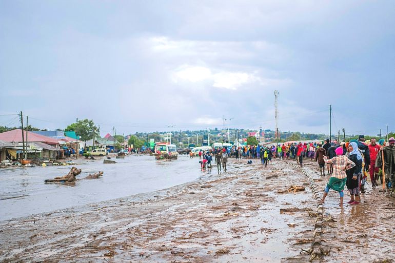 Flood scene from norther Tanzania.