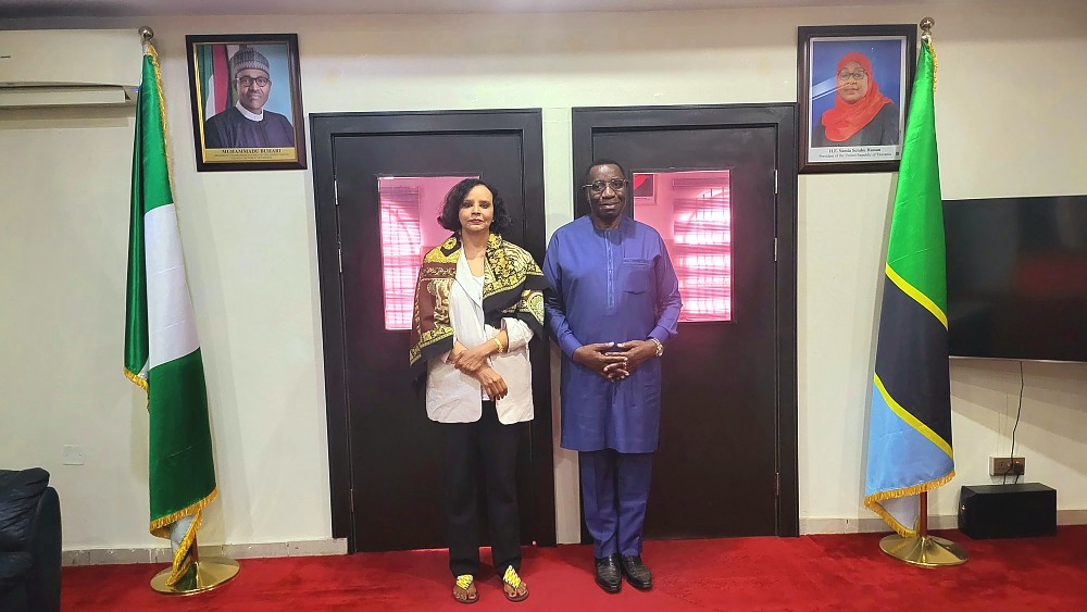 H.E. Dr Benson Alfred Bana with Dr. Halima Noor Abdi