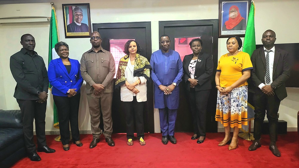 H. E. Dr Benson Alfred Bana, Dr. Halima Noor Abdi and Home Based Staff at the Mission