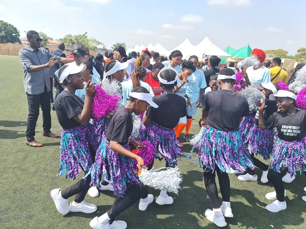 Cheer group at the tournament