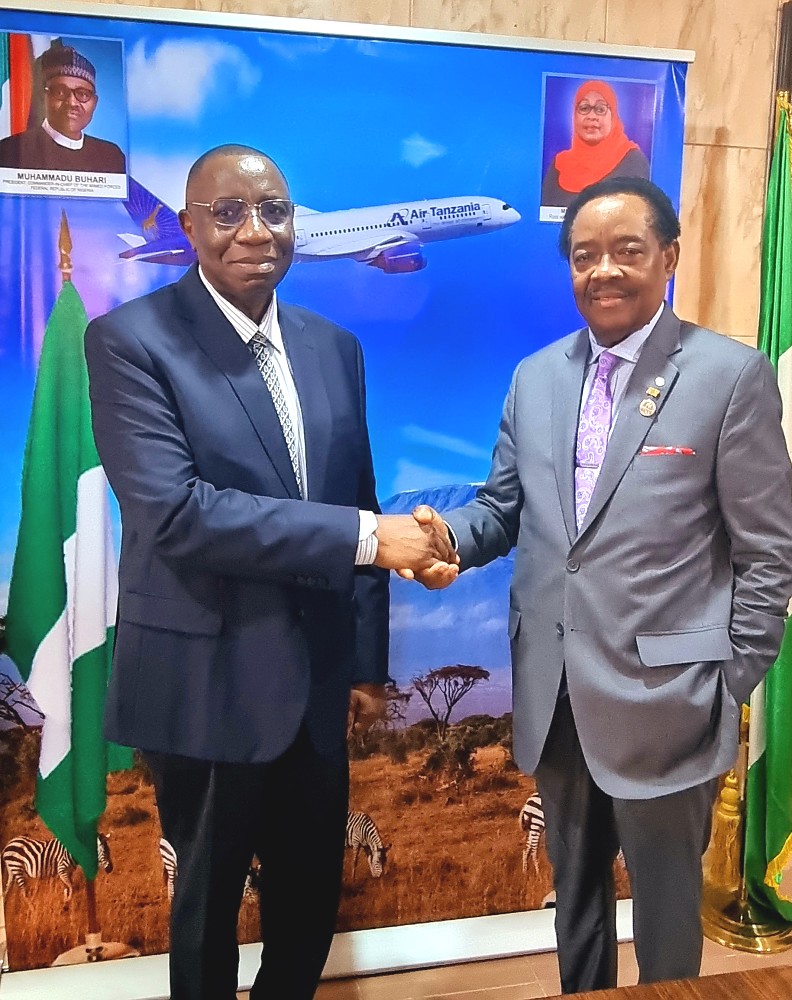 H. E. Dr. Benson Alfred Bana and Asiwaju (Dr.)  Michael Olawale-Cole, CON