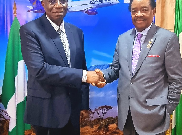 H. E. Dr. Benson Alfred Bana and Asiwaju (Dr.)  Michael Olawale-Cole, CON