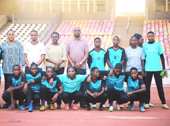 Tanzanite Queens Team and Tanzania High Commission Management Staff.