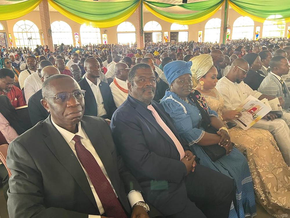 H. E. Dr. Benson Alfred Bana, High Commissioner of Tanzania to Nigeria and H. E. Amb. Humphrey D. Geiseb, High Commissioner of Namibia to Nigeria.