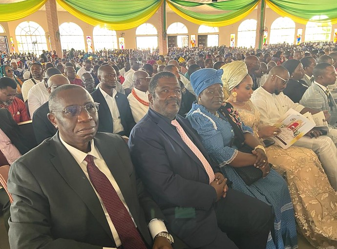 H. E. Dr. Benson Alfred Bana, High Commissioner of Tanzania to Nigeria and H. E. Amb. Humphrey D. Geiseb, High Commissioner of Namibia to Nigeria.