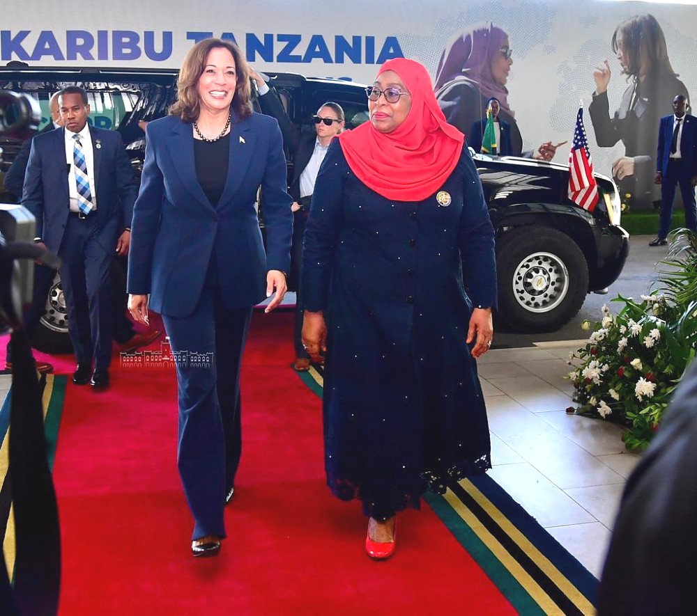 H. E. Dr. Samia Suluhu Hassan and VP Kamila Harris