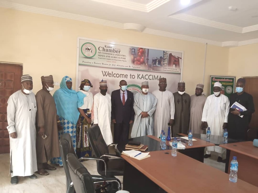 The High Commissioner and his delegation with the President and Executives of the KACCIMA.